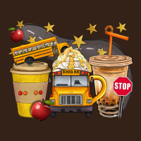 School Bus Coffee And Star Bbs Heavy Core Tee | Teevron