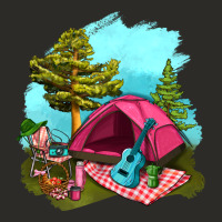 Glamping Camp And Pink Tent Heavy Core Tee | Teevron