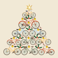 Bicycle Christmas Tree Funny Biker Bicyclist Xmas For Family Long Slee Premium Tee | Teevron