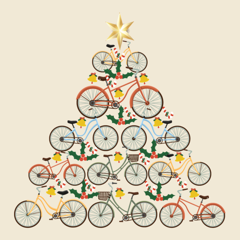 Bicycle Christmas Tree Funny Biker Bicyclist Xmas For Family Long Slee Premium Tee by lanVoArt | Teevron