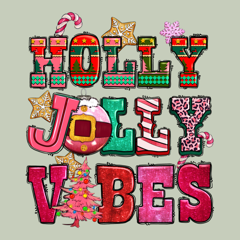 Holly Jolly Vibes Pink Christmas Long Sleeve Tee by CowGirlArtShop | Teevron