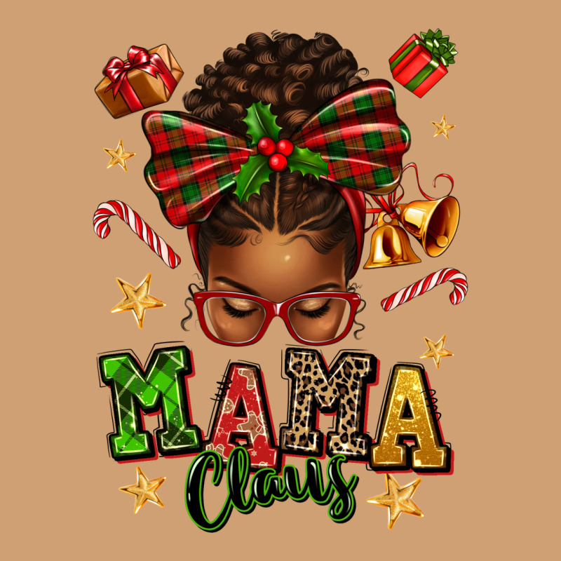 Mama Claus Afro Messy Bun Vintage Tee by texasbilliewilder | Teevron