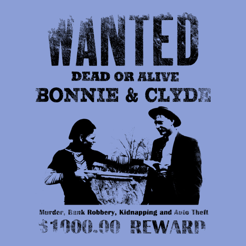 Wanted Bonnie And Clyde, Distressed Long Sleeve Tee by lanVoArt | Teevron