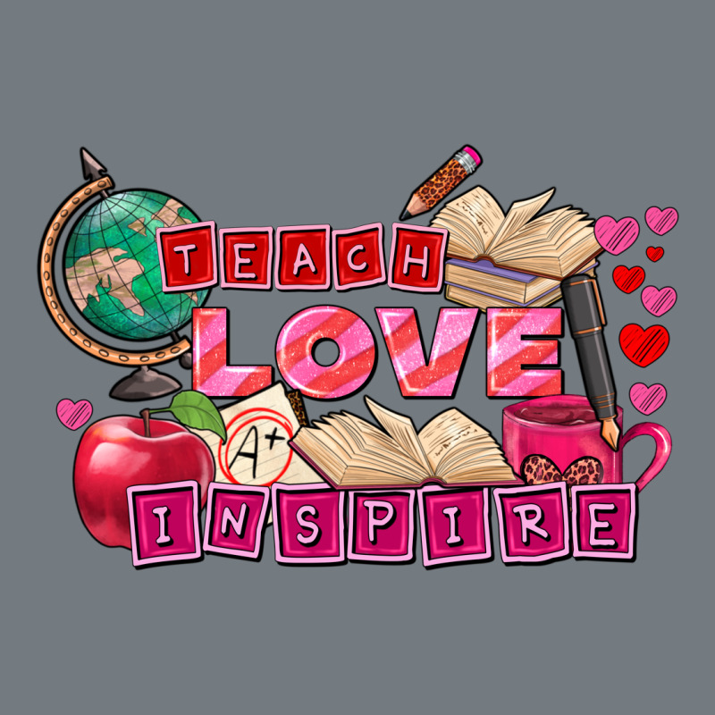 Valentine's Day Teach Love Inspire Heavyweight Sweatshirt by FaDigitalArtStudio | Teevron