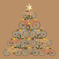 Bicycle Christmas Tree Funny Biker Bicyclist Xmas For Family Long Slee Vintage Hoodie | Teevron