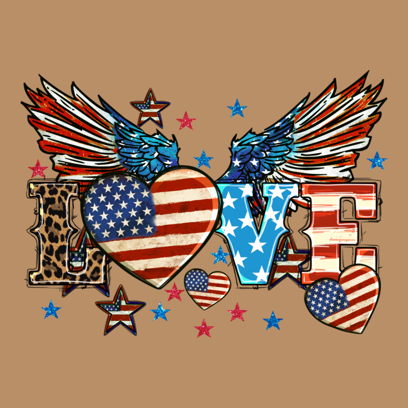 Love America Wings 4th Of July Vintage Hoodie by HowdyJamesFarm | Teevron