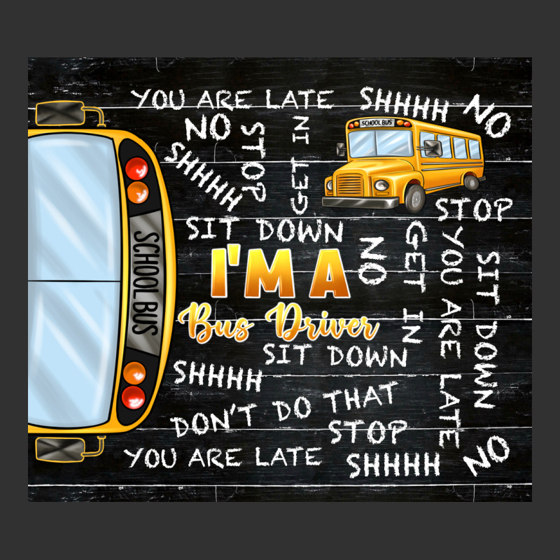 I'm A Bus Driver School Bus Black Urban Heavy Tee by TumblerDesignByShophia | Teevron