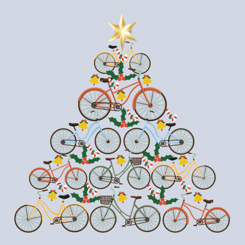 Bicycle Christmas Tree Funny Biker Bicyclist Xmas For Family Long Slee Premium Sweatshirt by lanVoArt | Teevron
