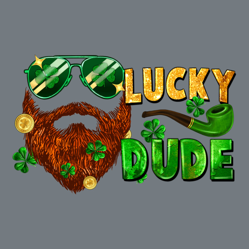 Lucky Dude Saint Patrick's Bearded Man Heavyweight Sweatshirt by FaDigitalArtStudio | Teevron