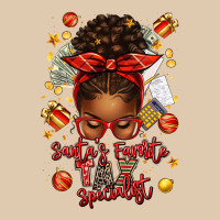 Santa Favorite Tax Specialist Afro Messy Bun Classic Tee | Teevron