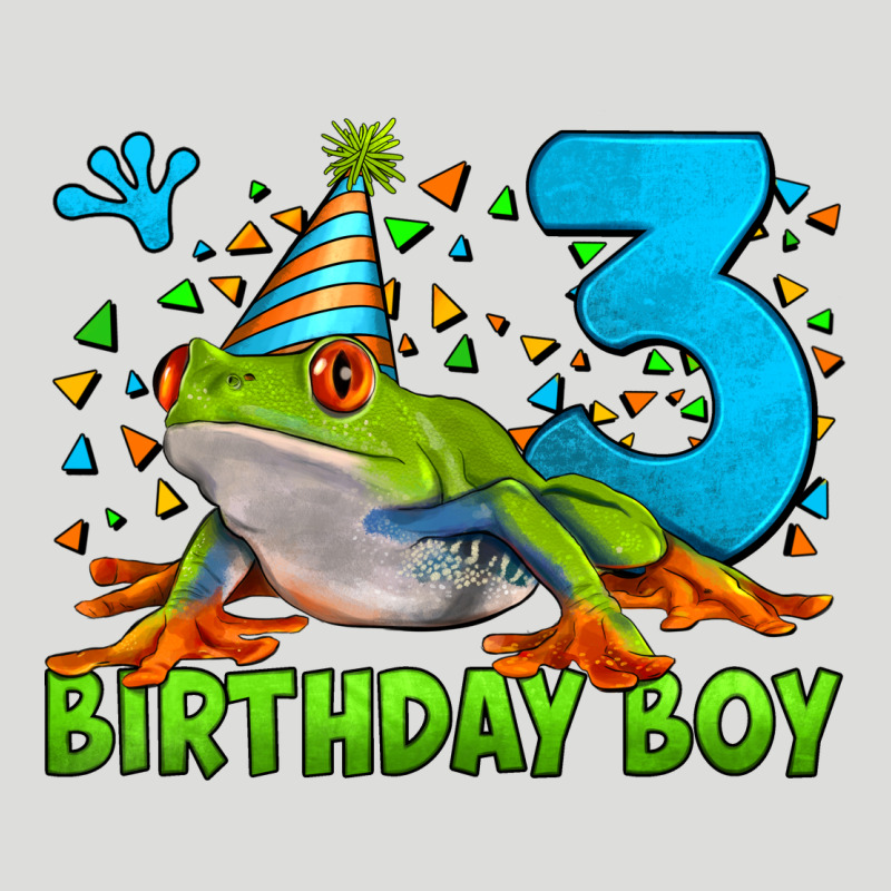 Birthday Boy Frog Age 3 Zipper Hoodie by LillyAllenDesigns | Teevron