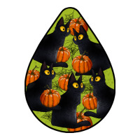 Black Cat Halloween Teardrop | Teevron