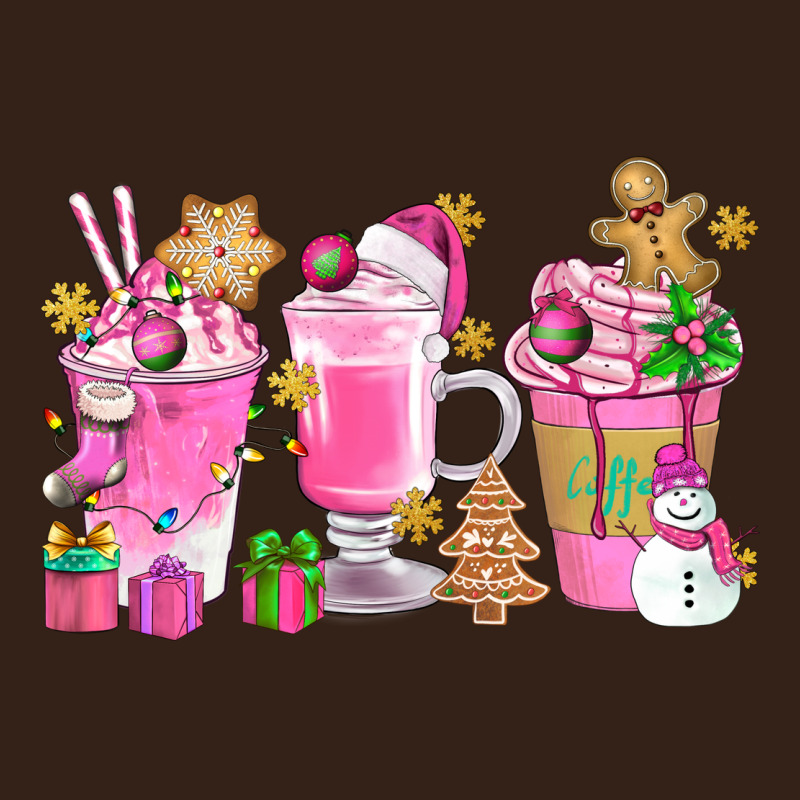 Pink Christmas Coffee Cups Bbs Heavy Core Tee by BundleAndBundleShop | Teevron