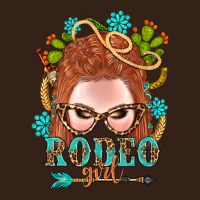 Western Rodeo Girl Braid Red Hair Heavy Core Tee | Teevron