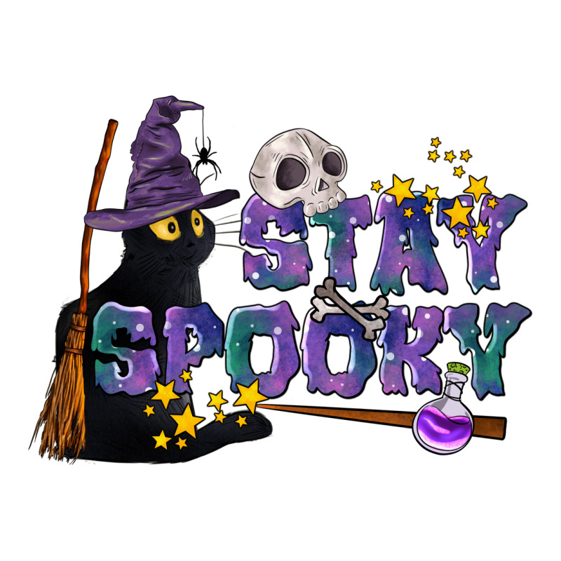 Stay Spooky With Black Cat Premium Tee by LillyAllenDesigns | Teevron
