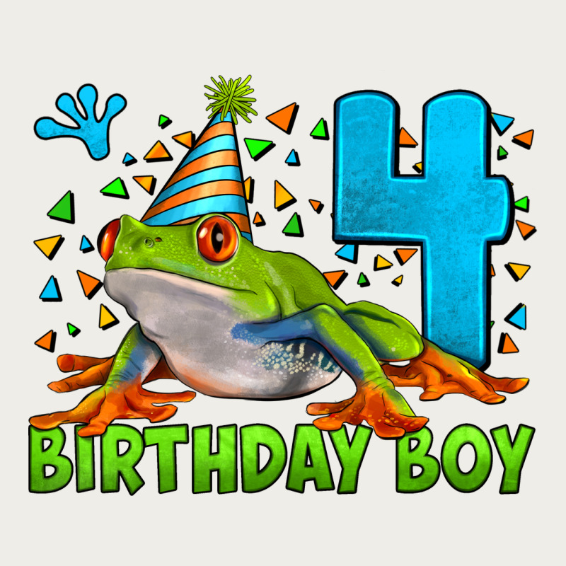 Birthday Boy Frog Age 4 Zipper Hoodie by LillyAllenDesigns | Teevron