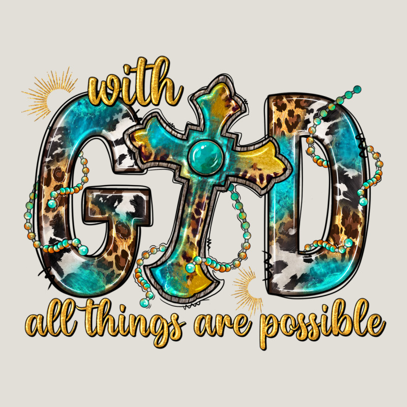 With God All Things Are Possible With Cross Heavy Core Tee by BundleAndBundleShop | Teevron