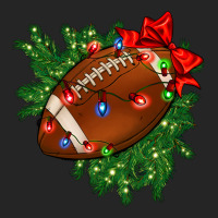 American Football Christmas With Lights And Ribbon Premium Hoodie | Teevron