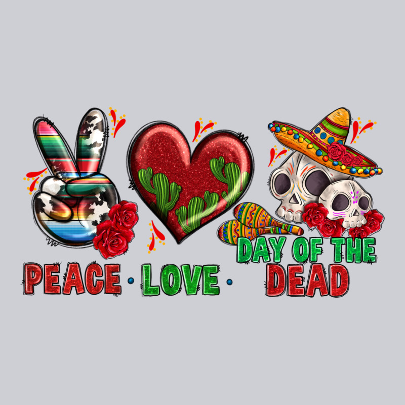 Peace Love Day Of The Dead Heavyweight Sweatshirt by BundleAndBundleShop | Teevron