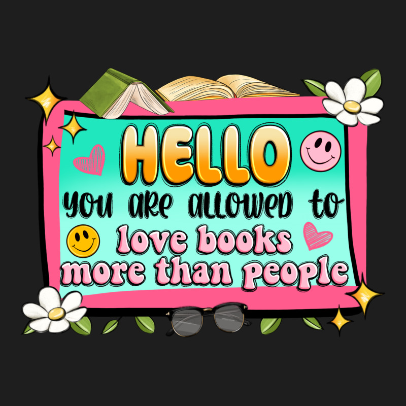 Hello You Are Allowed To Love Books More Than Peop Heavyweight Hoodie by Artiststas | Teevron