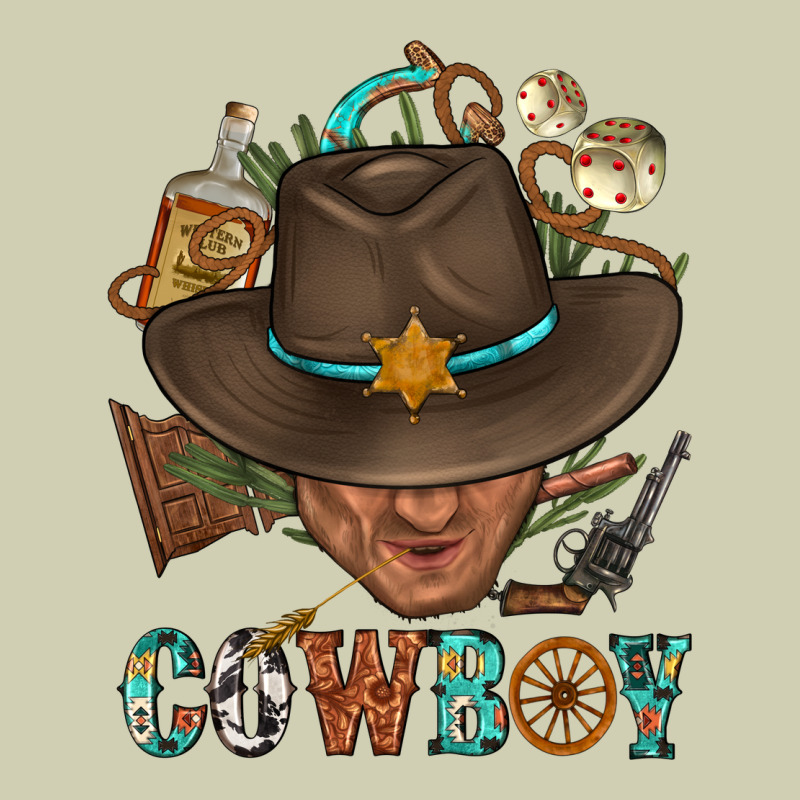 Western Cowboy Portrait With Cactus Heavy Core Tee by BundleAndBundleShop | Teevron