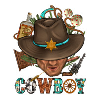 Western Cowboy Portrait With Cactus | Teevron