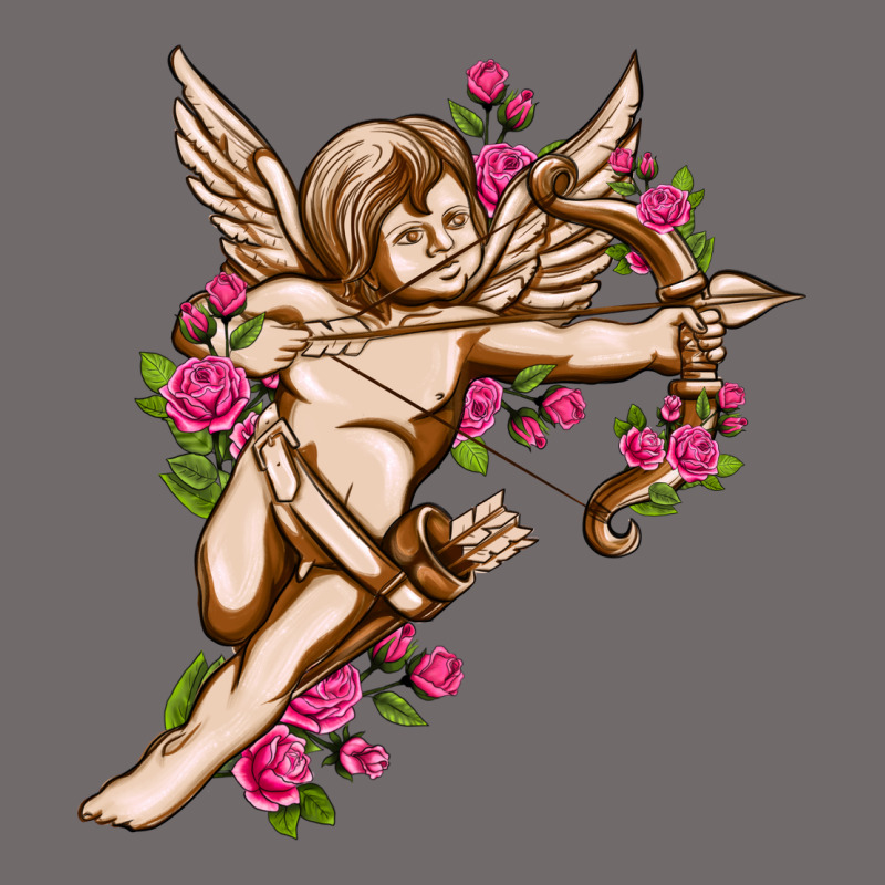 Cupid With Rose Valentine's Day Urban Heavy Tee by HowdyJamesFarm | Teevron