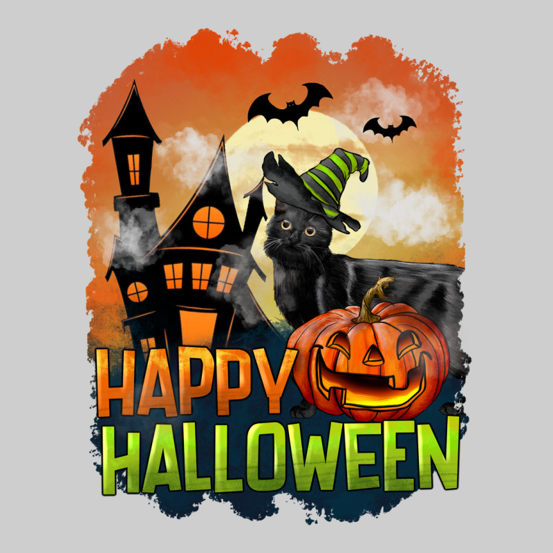 Happy Halloween With Black Cat Premium Tee by LillyAllenDesigns | Teevron