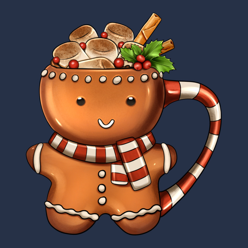 Gingerbread Cookie Man Hot Cocoa Coffee Premium Hoodie by FaDigitalArtStudio | Teevron