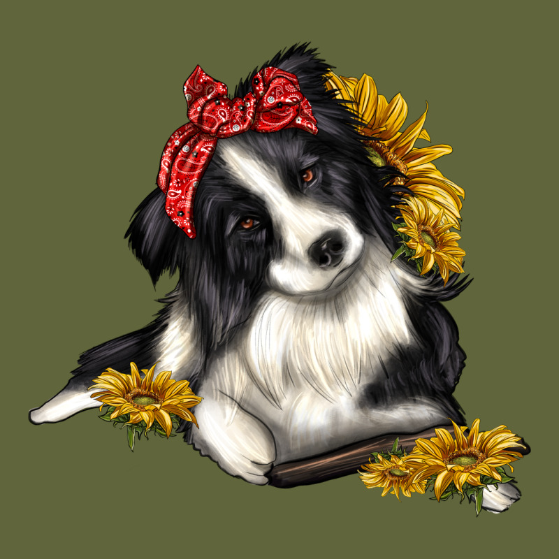 Border Collie With Bandanna Classic Tee by texasbilliewilder | Teevron
