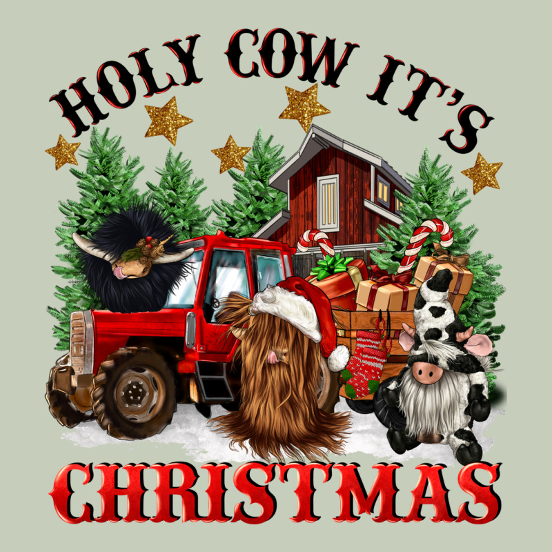 Holy Cow Its Christmas Long Sleeve Tee by CowGirlArtShop | Teevron