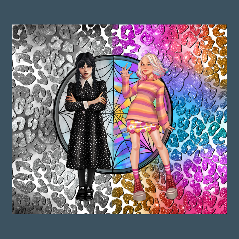 Gothic Girl And Colorful Girl Best Friends Urban Heavy Tee by TumblerDesignByShophia | Teevron