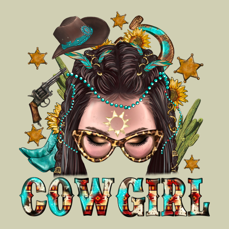 Western Cowgirl Braid Hair Heavy Core Tee by BundleAndBundleShop | Teevron