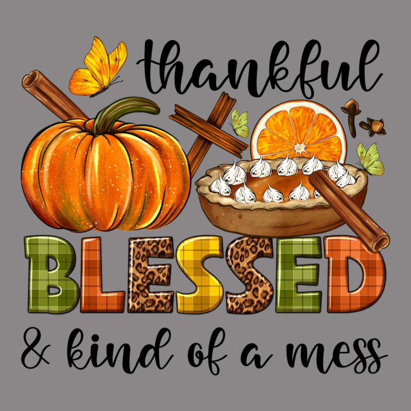 Thankful Blessed And Kind Of A Mess Vintage Tee by NancyCooperArtShop | Teevron