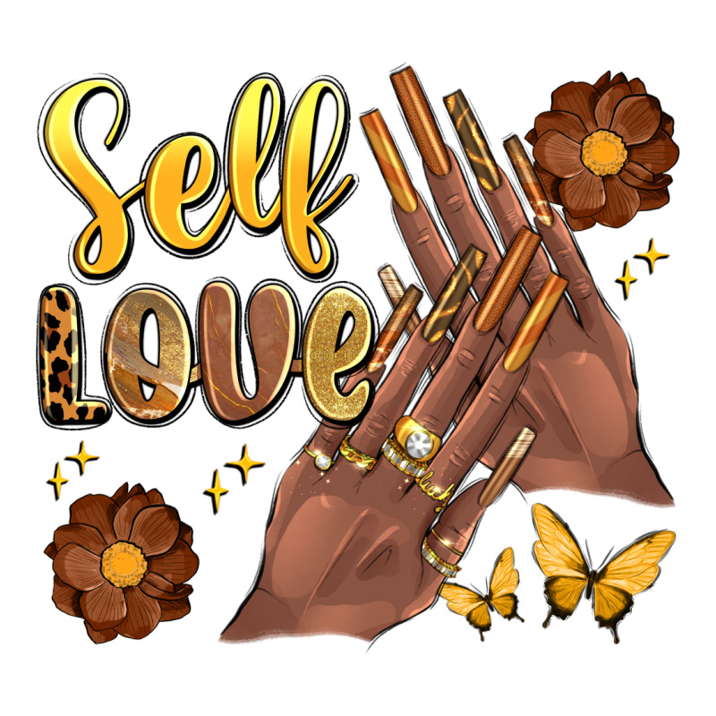 Black Woman Self Love Nails Ladies Tee by Artiststas | Teevron