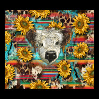 White Scottish Calf And Sunflowers Urban Hoodie | Teevron