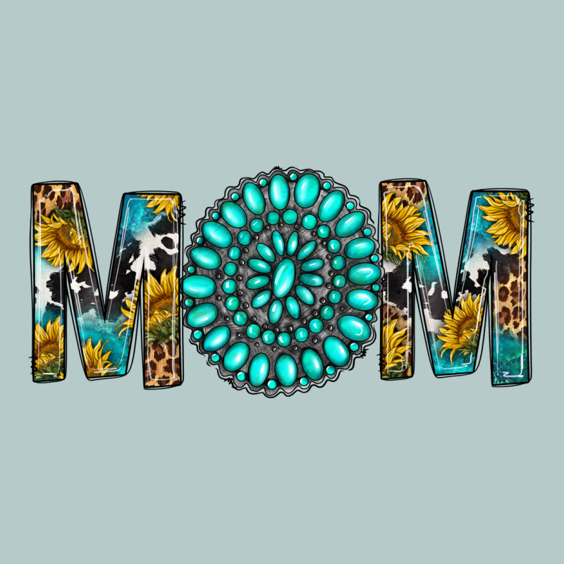 Western Mom With Turquoise Gemstone Heavy Core Tee by BundleAndBundleShop | Teevron