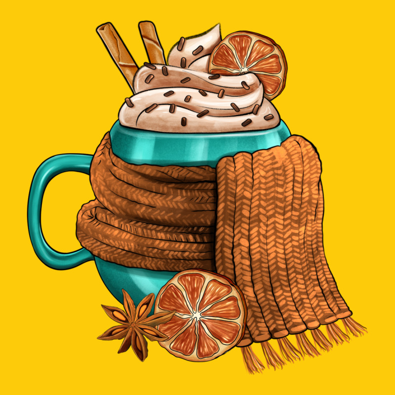 Winter Coffee Cup With Scarf Premium Hoodie by FaDigitalArtStudio | Teevron