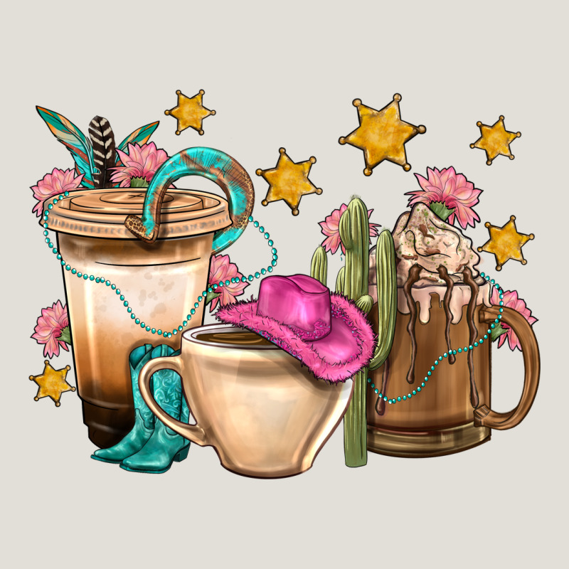 Western Cowgirl Coffee Cup Bbs Heavy Core Tee by BundleAndBundleShop | Teevron