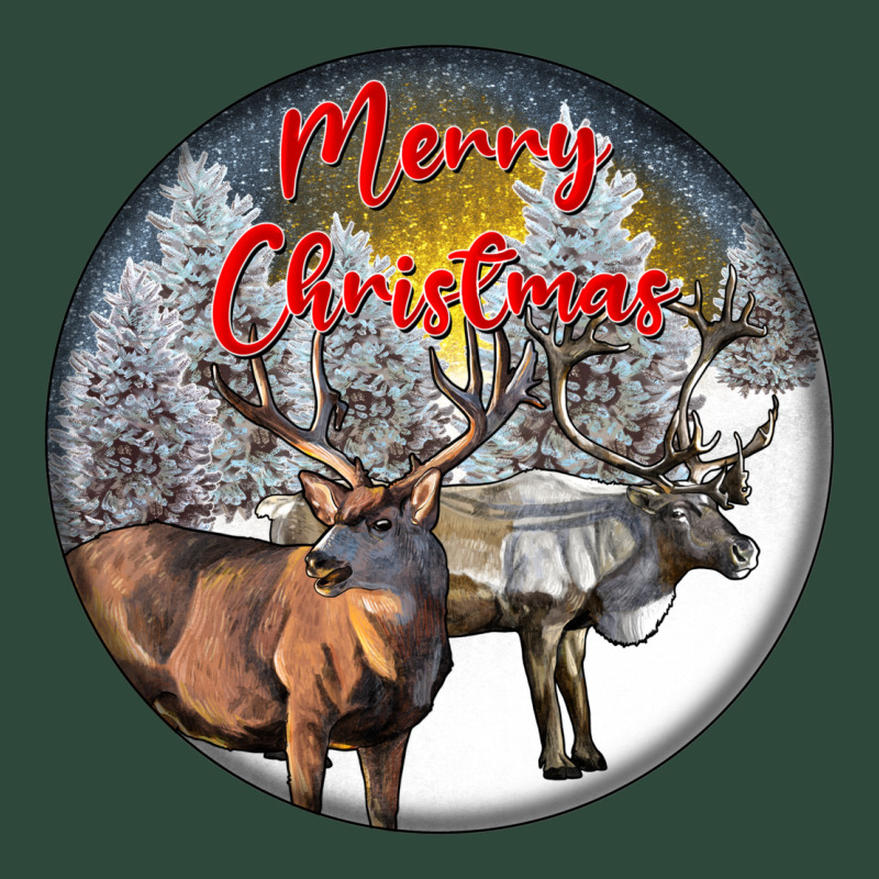 Mule Buck Deer Christmas Zipper Hoodie by LillyAllenDesigns | Teevron