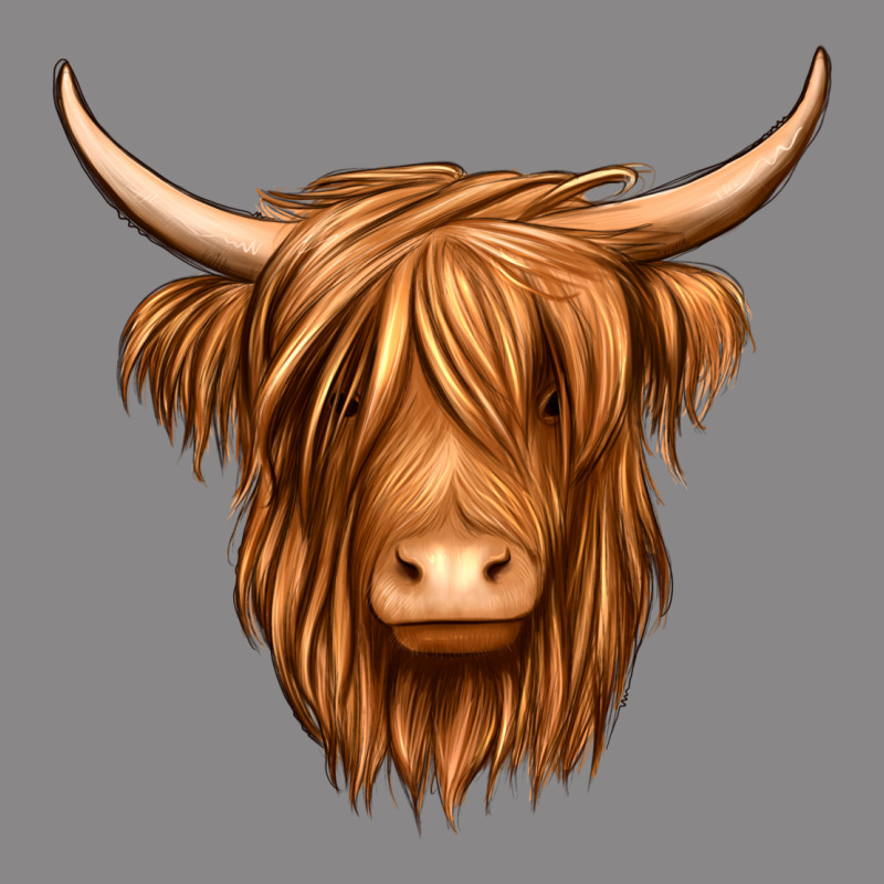 Long Haired Cow Vintage Tee by Jasminsmagicworld | Teevron
