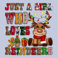Just A Girl Who Loves Reindeers Long Sleeve Tee | Teevron