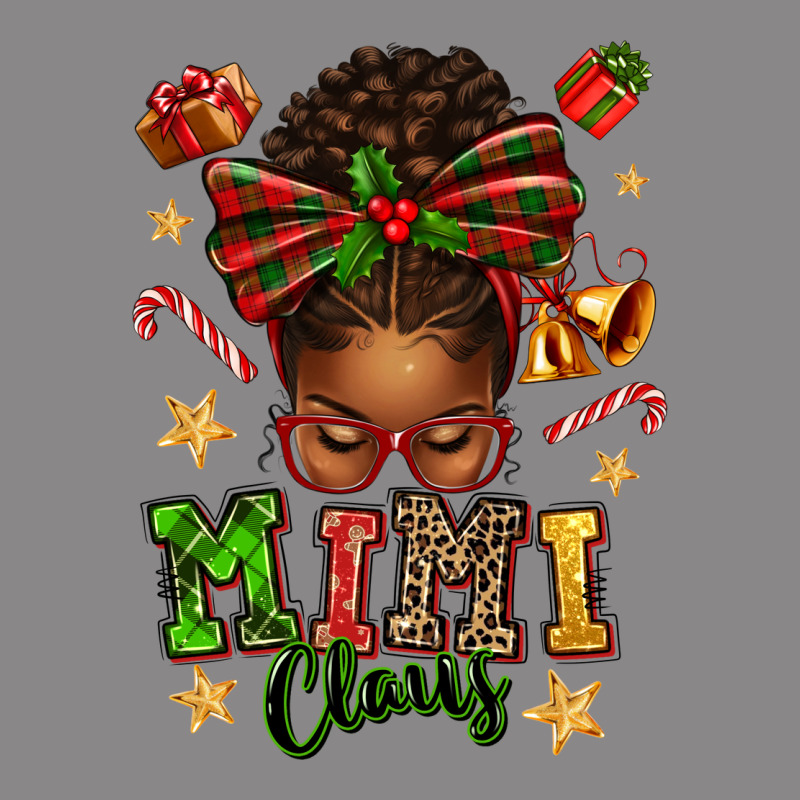 Mimi Claus Afro Messy Bun Vintage Tee by texasbilliewilder | Teevron