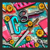 Nail Art Tools And Hand Cream With Serape And Turquoise Glitter Seamle Heavy Core Tee | Teevron
