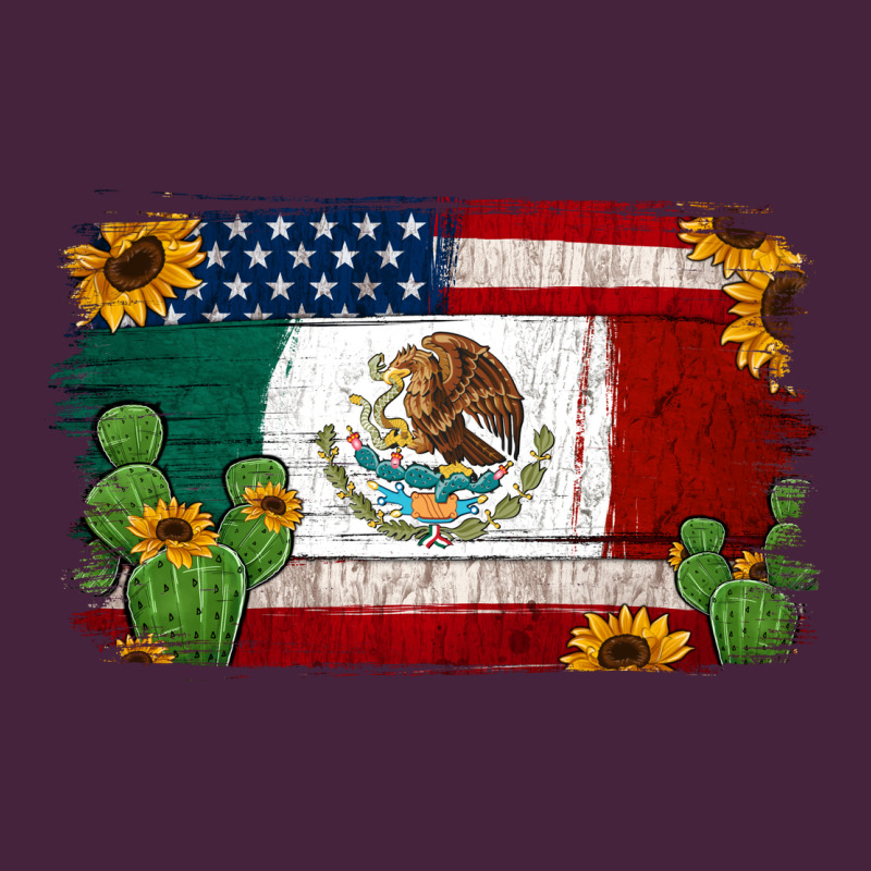 Mexican American Flag Background Long Sleeve Tee by Jasminsmagicworld | Teevron