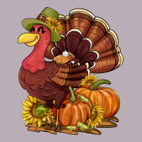 Thanksgiving Turkey With Pumpkin And Sunflower Vintage Tee | Teevron