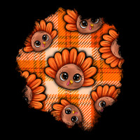 Thanksgiving Turkey With Tartan Patch Heavy Core Tee | Teevron