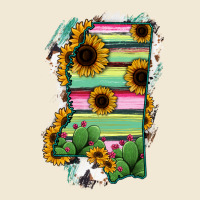 Mississippi Map Sunflower Cactus Serape Ladies Tee | Teevron
