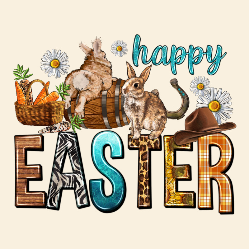 Happy Easter With Cowboy Easter Day Vintage Hoodie by HowdyJamesFarm | Teevron