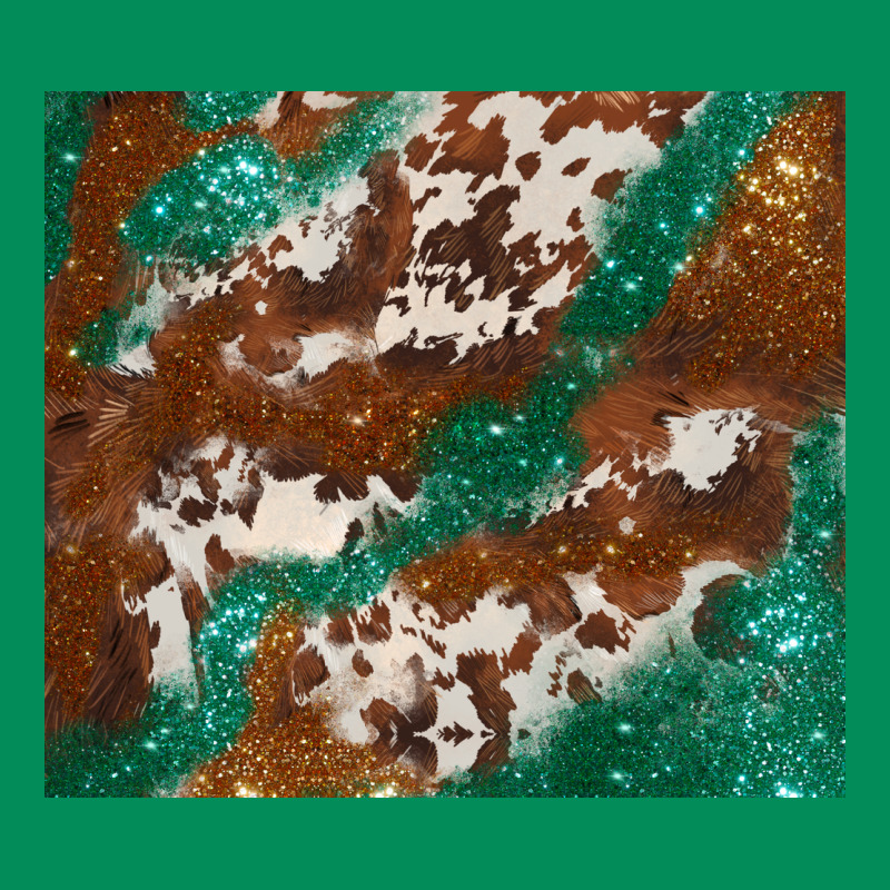 Brown Cowhide Glitter Urban Hoodie by BarkalooDesign | Teevron